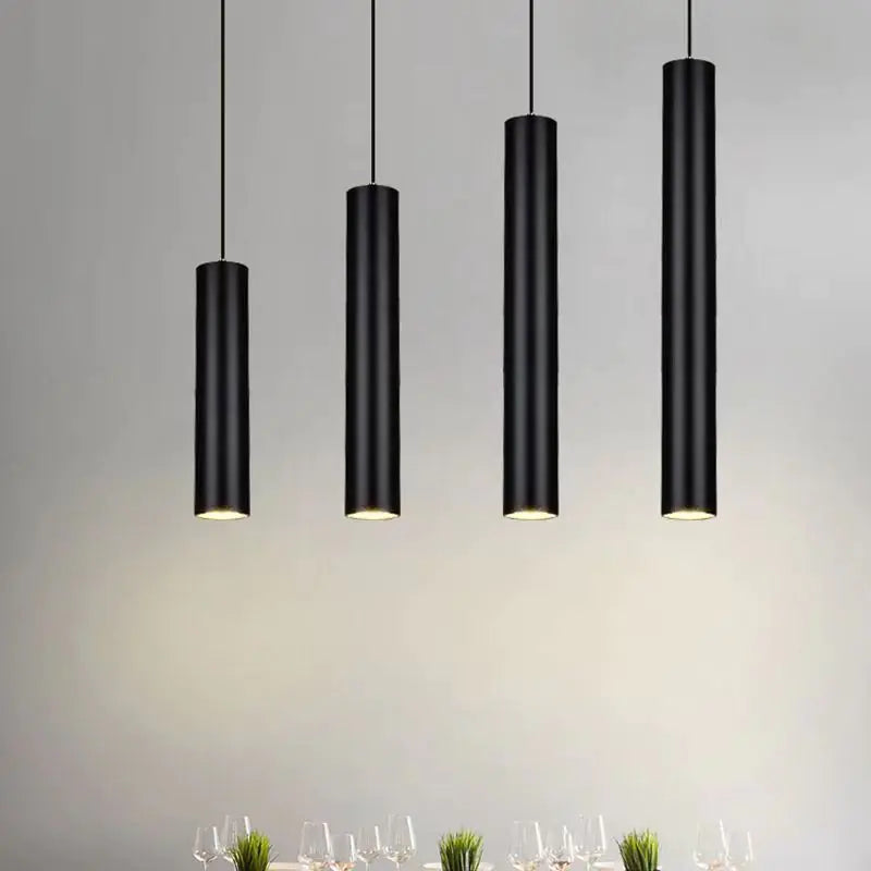 Modern Minimalist LED Cylinder Pendant Light