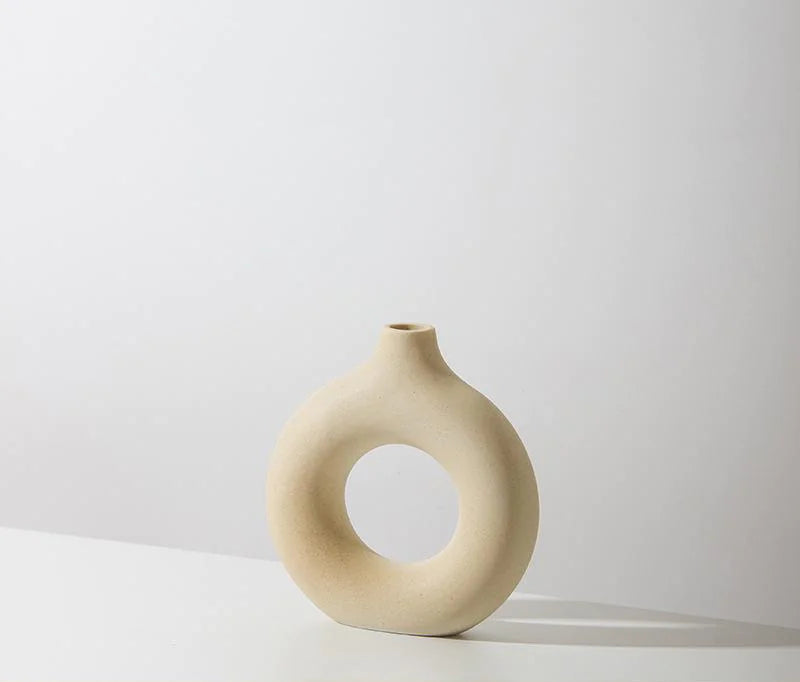 Round Ceramic Vase