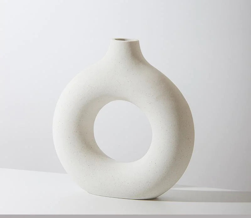 Round Ceramic Vase