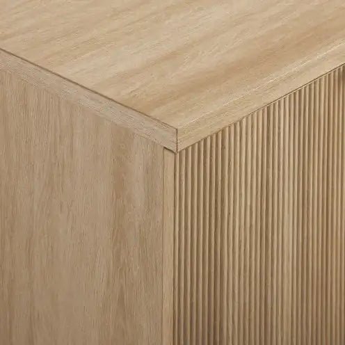 Modern Fluted-Door Minimalist Storage Sideboard