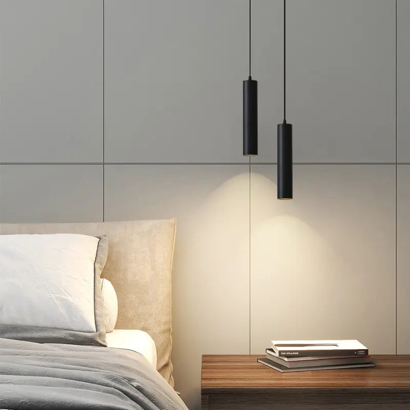Modern Minimalist LED Cylinder Pendant Light